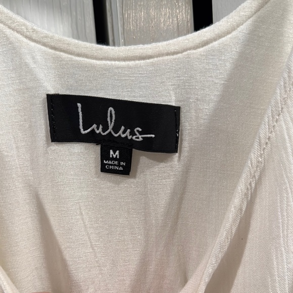 Lulu's Cream Lace Trim Dress - Picture 5 of 7